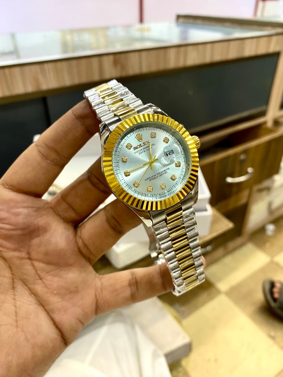 Royal Two-Tone: Ice Blue & Gold Edition