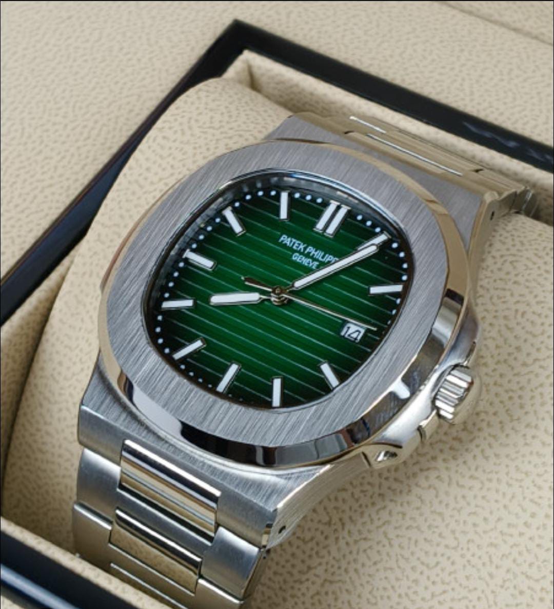 Patek Philippe Nautilus Steel Green Watch